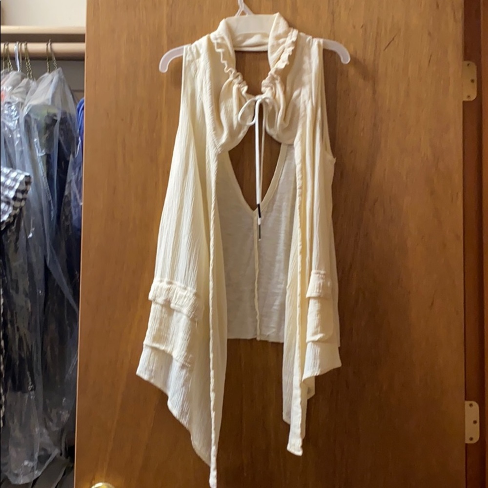 XCVI CREAM COLORED VEST
